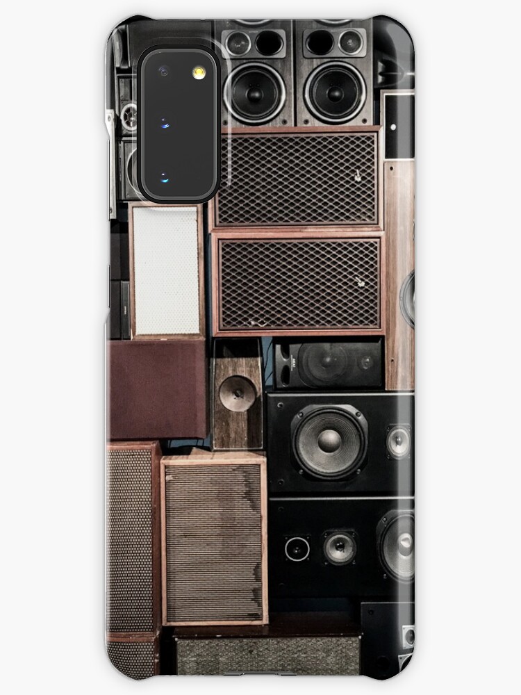 wall of speakers