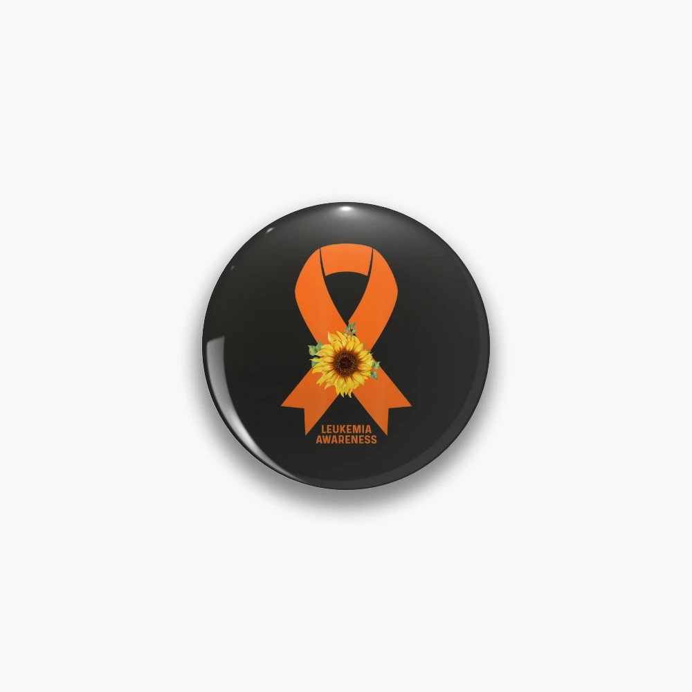 Orange and black awareness ribbon