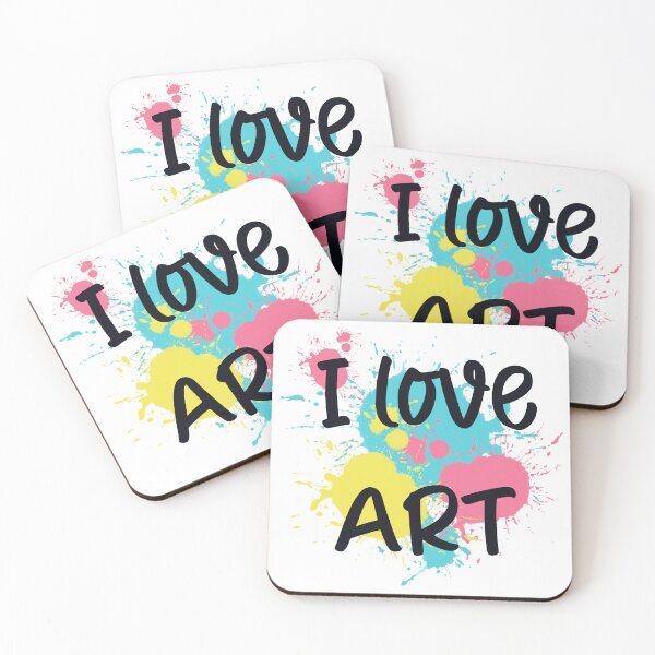 Item preview, I love art with colours spots  designed and sold by Dinablal.