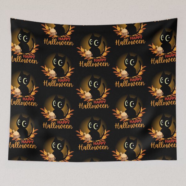Item preview, Happy Halloween cute cat design designed and sold by reka88.