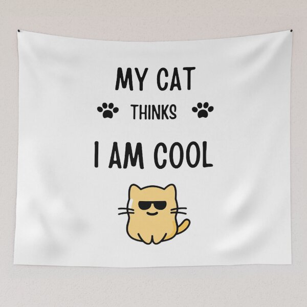 Item preview, my cat thinks i'm cool designed and sold by Trucker10.