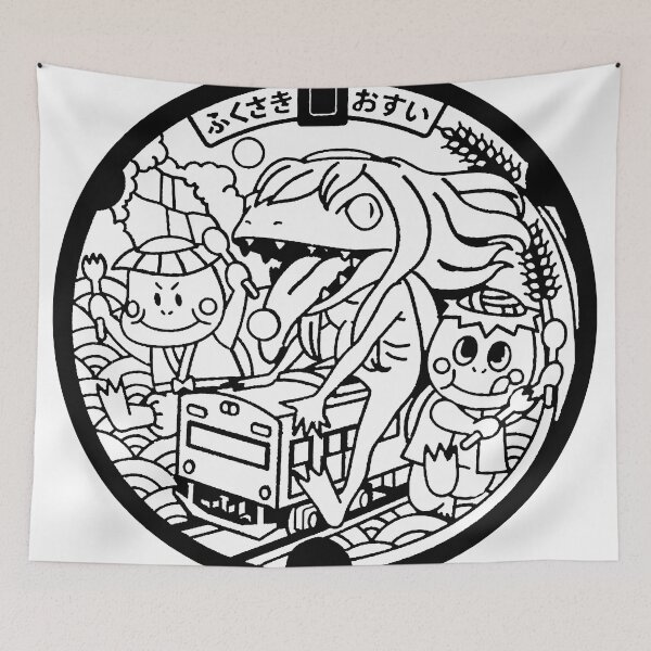 Item preview, Imps on manhole in Japan - black designed and sold by mattraski.