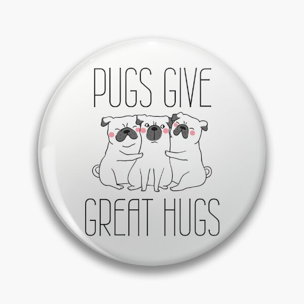 Item preview, Pugs Give Great Hugs Funny Pug Design designed and sold by to-esu.