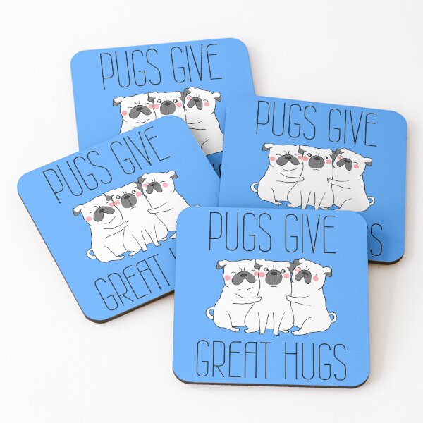 Item preview, Pugs Give Great Hugs Funny Pug Design designed and sold by to-esu.