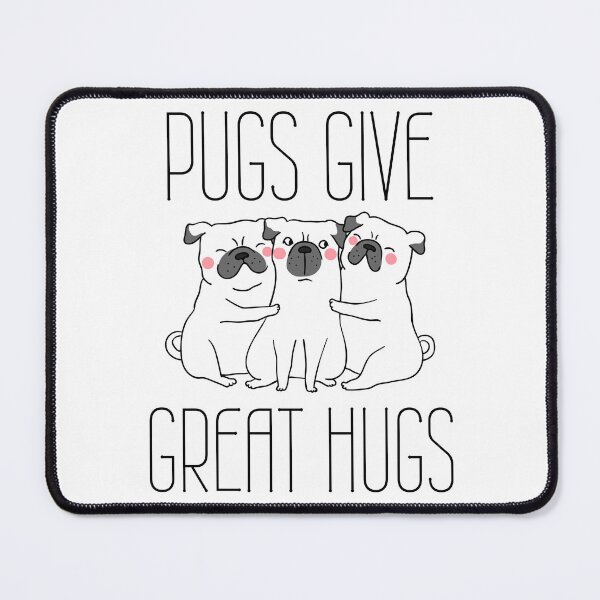 Item preview, Pugs Give Great Hugs Funny Pug Design designed and sold by to-esu.
