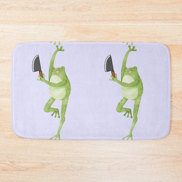 Item preview, Cute Cartoon Kawaii Frog holding knife | adorable knife animals | Japanese Kawaii aesthetic | Kawaii knife Frog | Froggy knife | Chibi kawaii frog and mushrooms designed and sold by Saffire6.