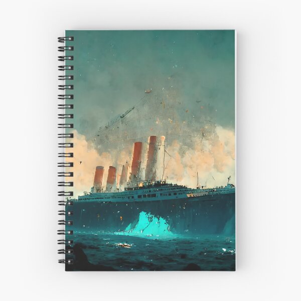 Aperçu de l'œuvre Titanic & icerberg abstrait créée et vendue par GeneratedArt.