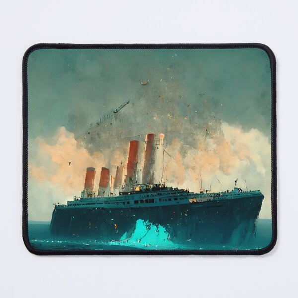 Item preview, Titanic & iceberg abstract designed and sold by GeneratedArt.