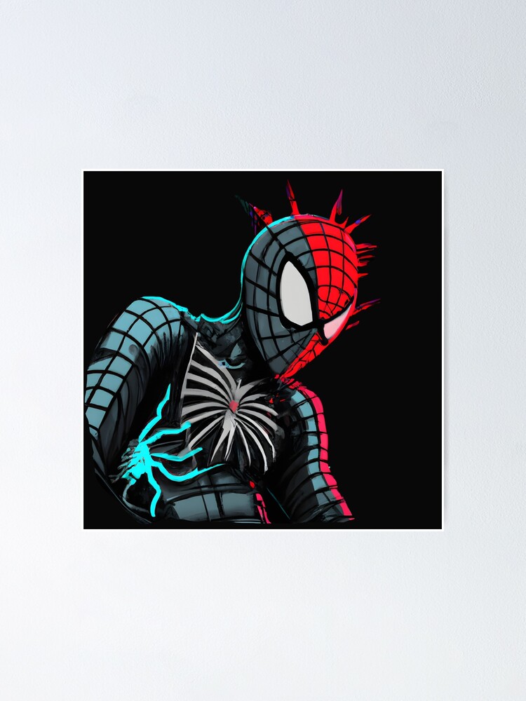 Spidey Sense Tingling Meme Peter P Cyberpunk Poster For Sale By