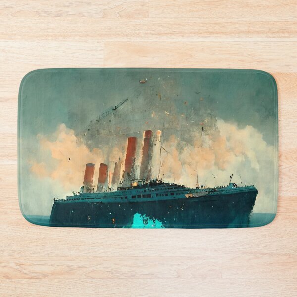 Item preview, Titanic & iceberg abstract designed and sold by GeneratedArt.