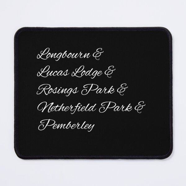 Item preview, Pride & Prejudice Houses (White Lettering) designed and sold by jamienathan.