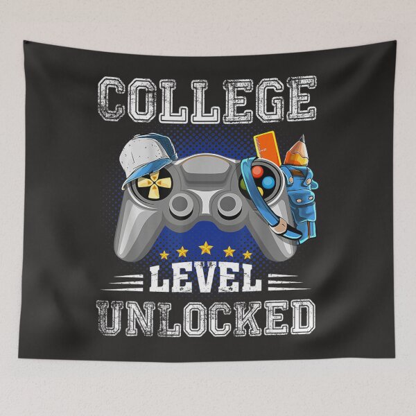 Item preview, College Level Unlocked Video Game Back to School Boys  designed and sold by fawsonpnhamme.