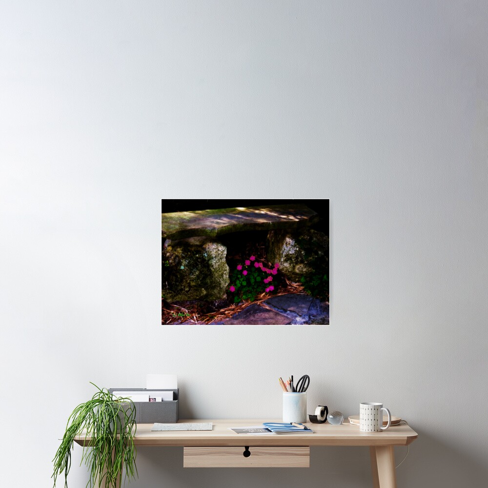 Stone Bench Poster