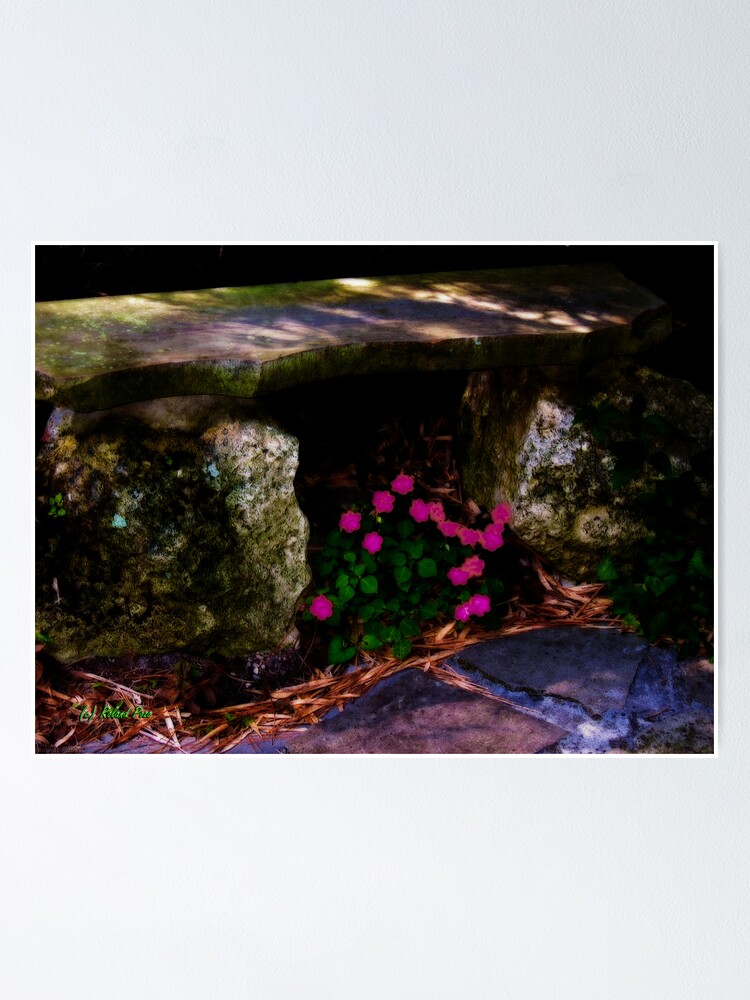 Alternate view of Stone Bench Poster