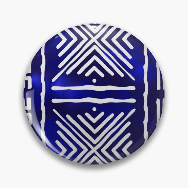 Artikelvorschau, Blaues afrikanisches Schlammtuch-Design entworfen und verkauft von funkyvibes.
