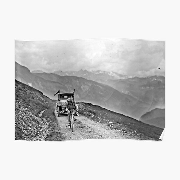 Tour de France 1925 Unbekannter Fahrer Col d'Aubisque Poster