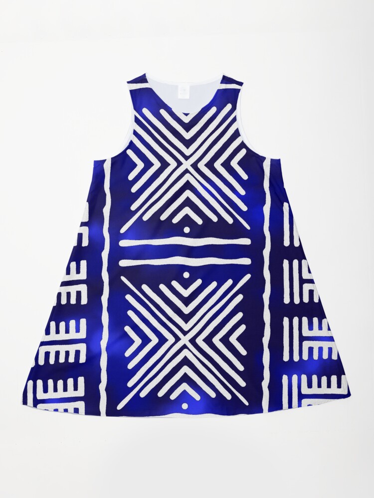 white christmas dresses African Dresses | Indigo African Print Summer Dress main image 1