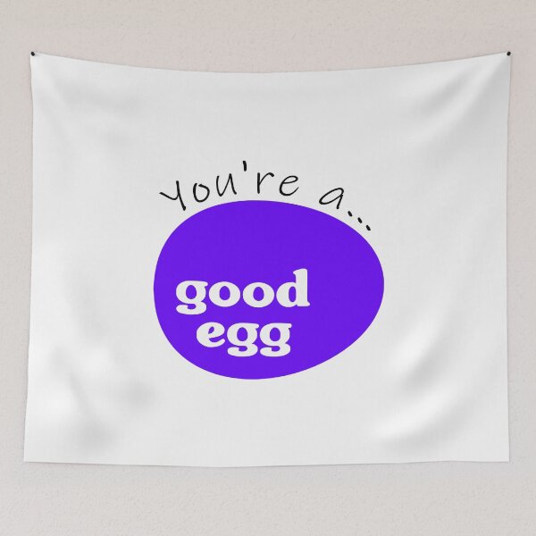 Item preview, You're a Good Egg (Bright Blue Egg) designed and sold by NameThatShirt.