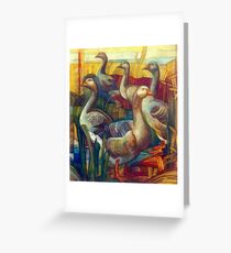goose lombardella (anser albifrons) Greeting Card