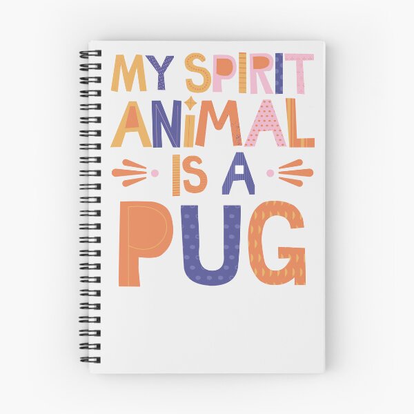 Item preview, My Spirit Animal Is A Pug LARGE PRINT COLORS designed and sold by to-esu.