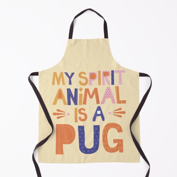 Item preview, My Spirit Animal Is A Pug LARGE PRINT COLORS designed and sold by to-esu.