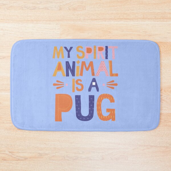 Item preview, My Spirit Animal Is A Pug LARGE PRINT COLORS designed and sold by to-esu.