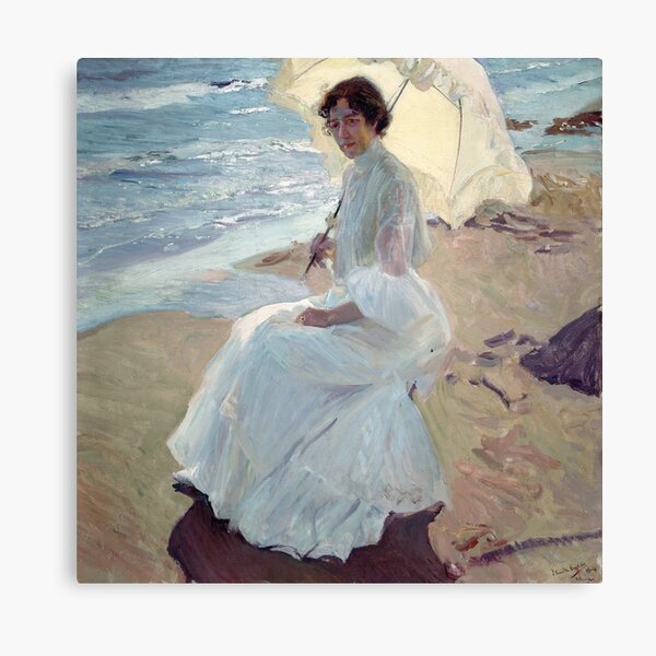 Clotilde on the Beach - Joaquín Sorolla Lienzo