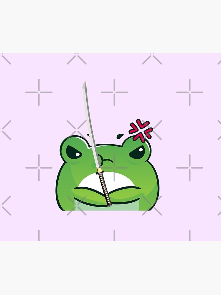 "Cute Cartoon Kawaii Frog holding knife adorable knife animals