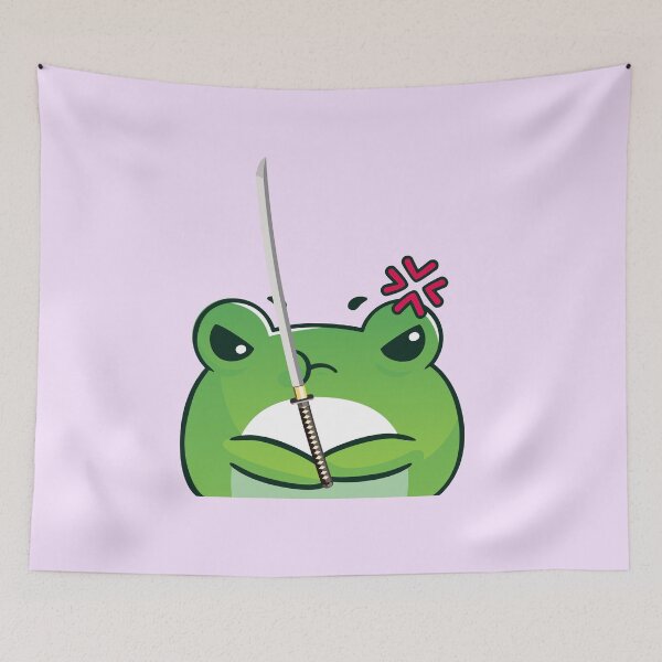 Item preview, Cute Cartoon Kawaii Frog holding knife | adorable knife animals | Japanese Kawaii aesthetic | Kawaii knife Frog | Froggy knife | Chibi kawaii frog and mushrooms designed and sold by Saffire6.