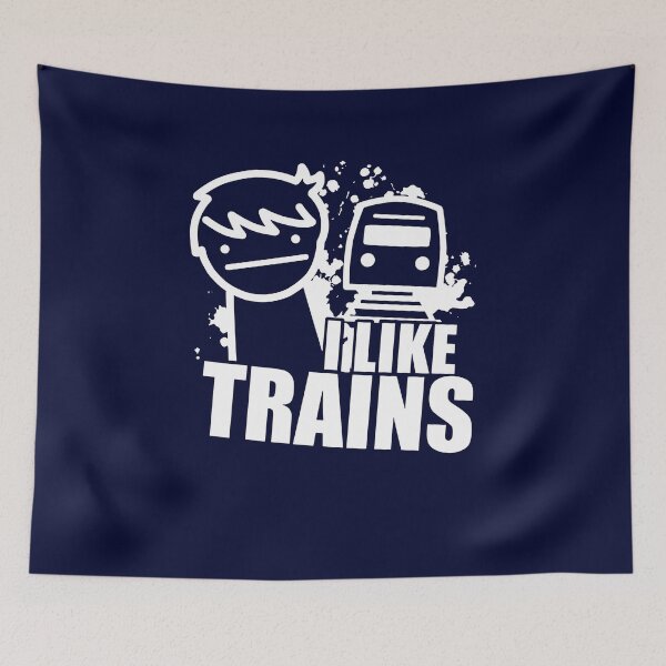 Item preview, ASDF I Like Trains Hot Trend for  - Trending Shirts black designed and sold by osgoodaver.