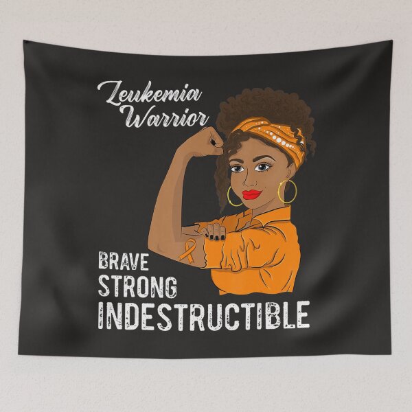 Item preview, Leukemia Warrior Indestructible Cancer Survivor Awareness  designed and sold by schromtlmaascha.