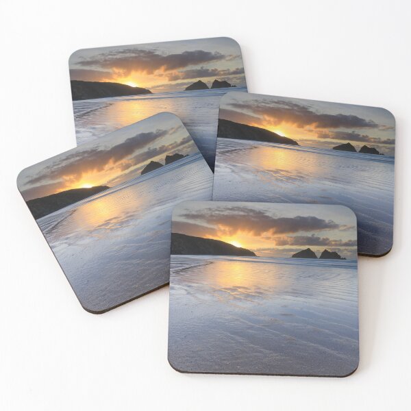 Item preview, Sand ripples at sunset (Holywell Bay)  designed and sold by bitm2007.