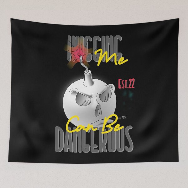 Item preview, HUGGING ME CAN BE DANGEROUS designed and sold by GAADesignz.