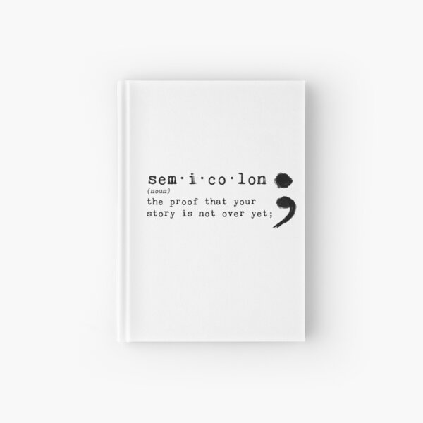 Semicolon Hardcover Journal