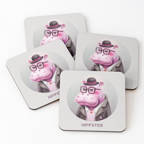 Item preview, Hippster Hippo Hipster  designed and sold by dramabite.