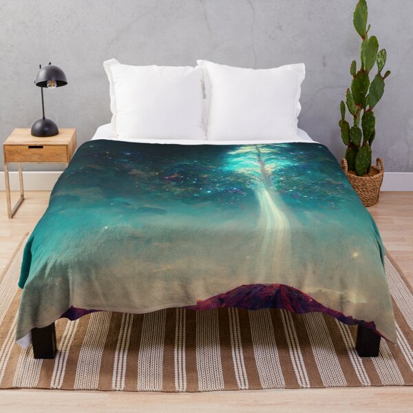 Item preview, Cosmic Tree of Life ascends into Space from a Desert Landscape designed and sold by DistilledFuture.