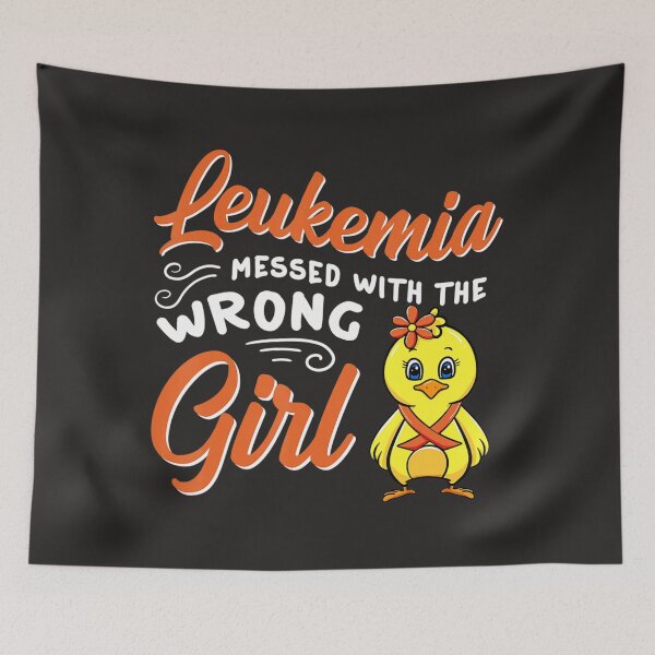 Aperçu de l'œuvre La leucémie s'est trompée avec la mauvaise fille Chick Awareness Women créée et vendue par roselbktewaxmq.