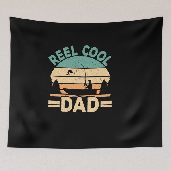 Item preview, FUNNY REEL COOL DAD FISHING FISHERMAN RETRO FISH FATHER PAPA designed and sold by sobriowslen.