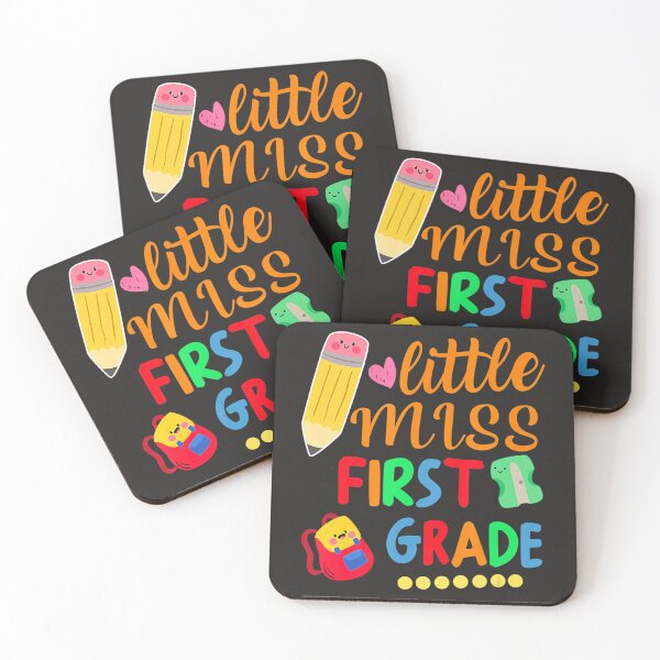 Item preview, Cute Girl Little Miss First Grade  Back To School Fun  designed and sold by fawsonpnhamme.