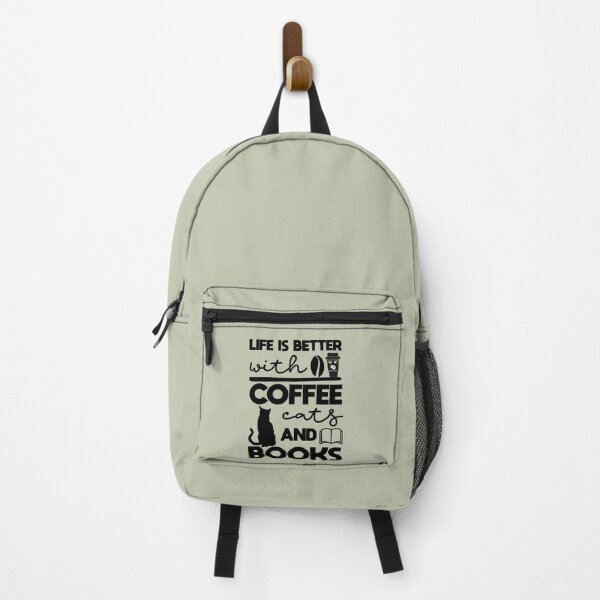Item preview, "Life Is Better With Coffee Cats And Books_ books lovers_ coffee lover" designed and sold by adarth.