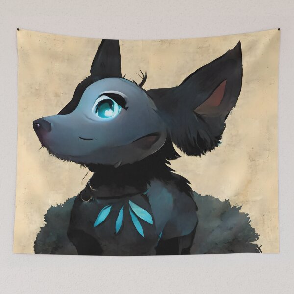 Item preview, Blue eyed drawned dog designed and sold by GeneratedArt.
