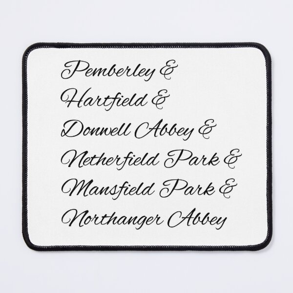 Item preview, Austen Houses (Black Lettering) designed and sold by jamienathan.