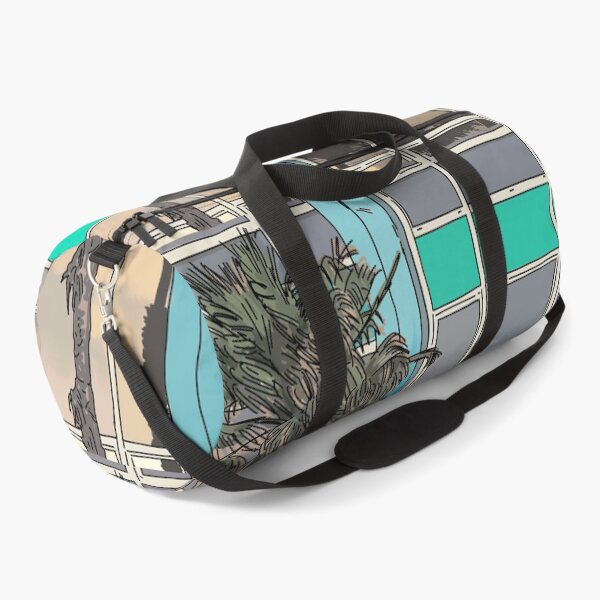 Item preview, Reflection of California palm tree on a window at sunset in Tel Aviv designed and sold by NaliniLe.