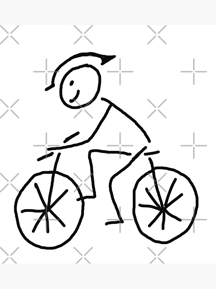 Stickman cyclist