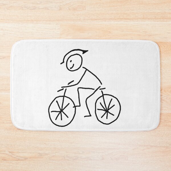 Item preview, Stickman cyclist designed and sold by Brownies22.