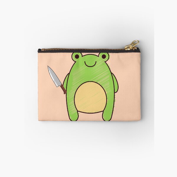 Item preview, Cute Cartoon Kawaii Frog holding knife | adorable knife animals | Japanese Kawaii aesthetic | Kawaii knife Frog | Froggy knife | Chibi kawaii frog and mushrooms designed and sold by Saffire6.