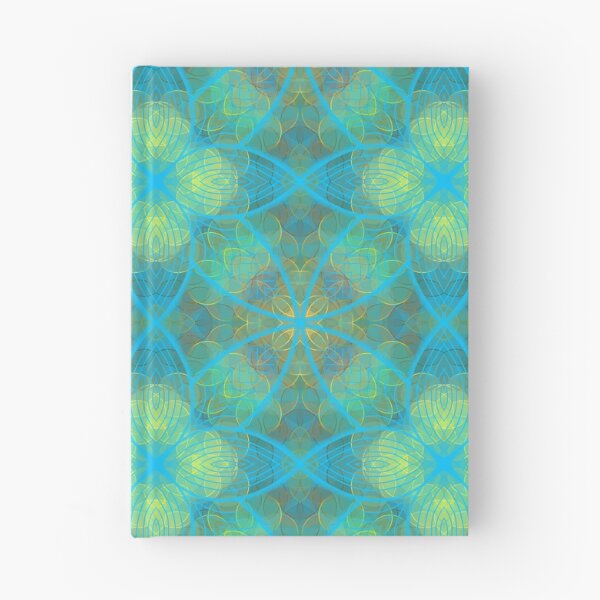 Item preview, Plethora of green and yellow circles, unique hand drawn flower and leaf, geometric repeating pattern - WelshDesigns designed and sold by welshdesigns.