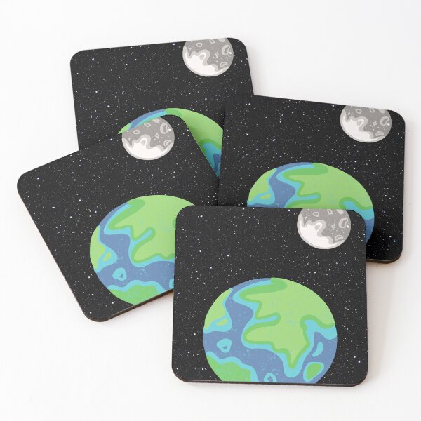 Item preview, Earth and moon  designed and sold by Crafting-Cinema.