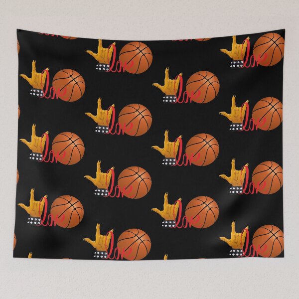 Item preview, Peace Love Basketball, Basketball Game designed and sold by ImaginedCo.