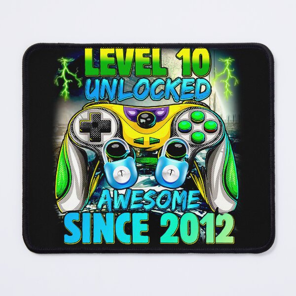 Item preview, Level 10 Unlocked Awesome Since 2012 10th Birthday Gaming boy designed and sold by ospreywear.